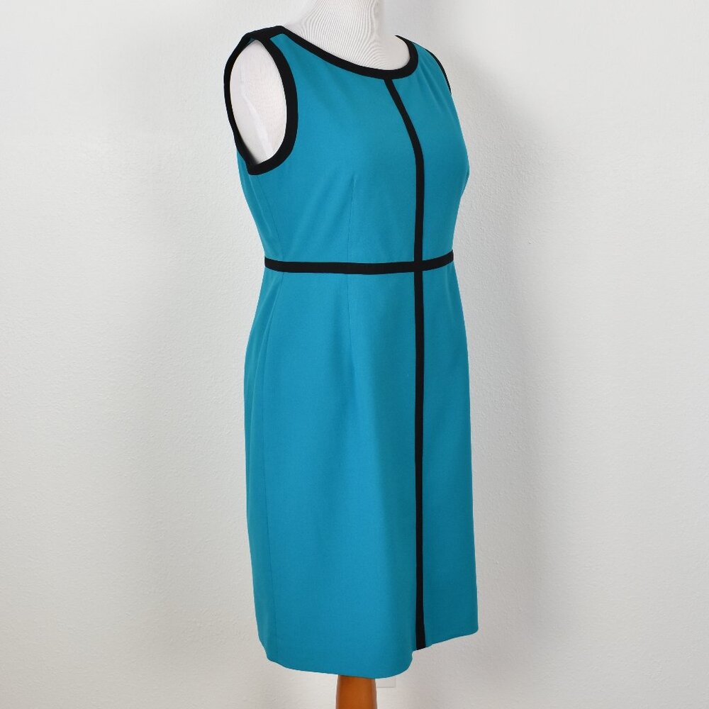 Calvin Klein Piped Colorblock Sheath Dress - 14 - Picture 7 of 8